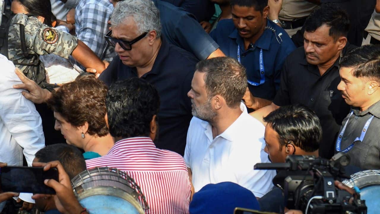 India's Gandhi siblings detained again as opposition protests Election Commission